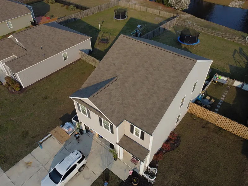 Roofing installation aerial 0047 card