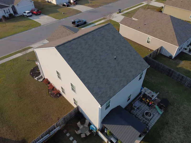 Roofing installation aerial 0053 card